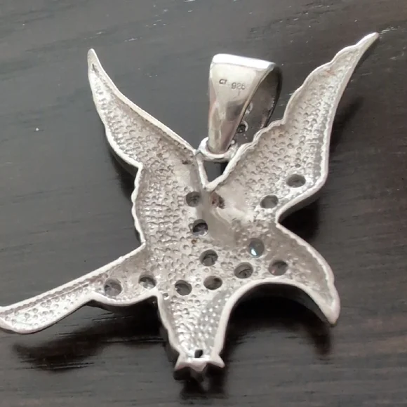 925 Sterling Silver Eagle Pendant - Picture 6 of 8